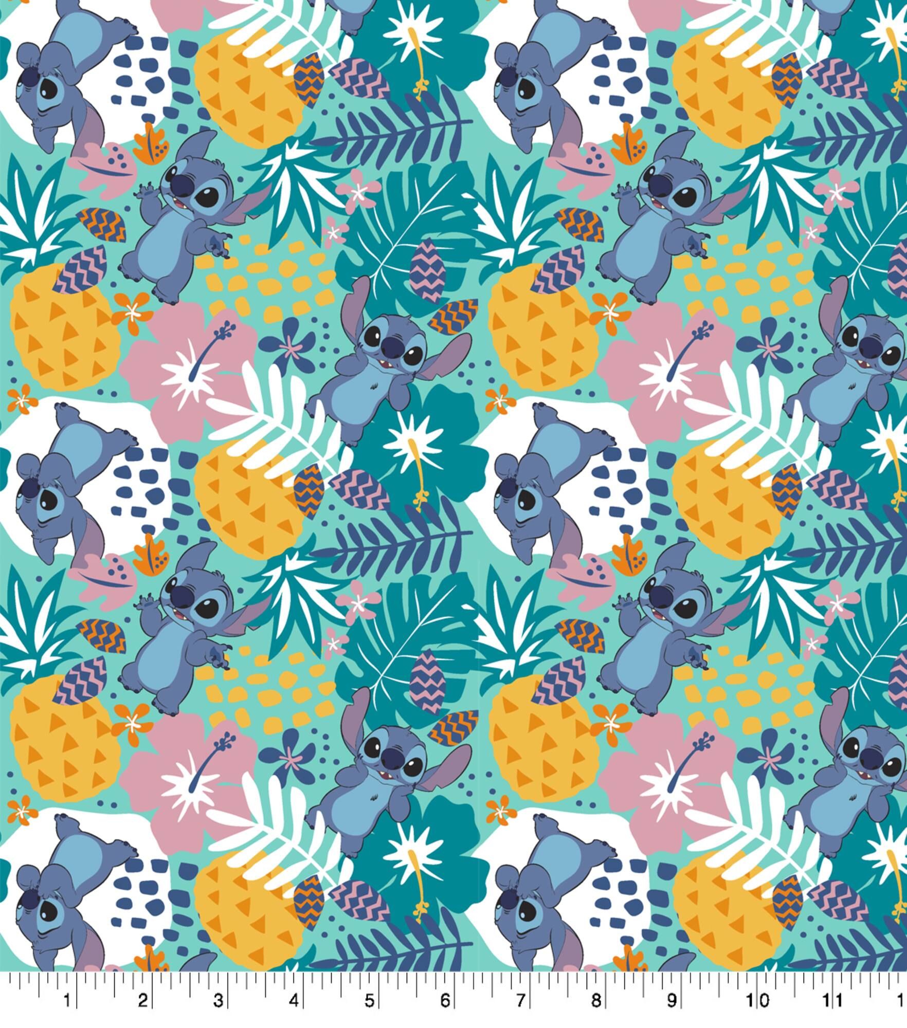 Disney Lilo & Stitch In the Jungle Cotton Fabric